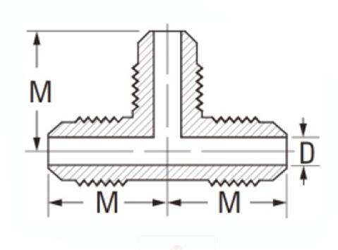 Forged Flare Tee SAE 45 Degree Flare Fittings, Brass Pipe Fittings, Brass Air Fittings, Brass SAE 45 Degree Flare Fittings